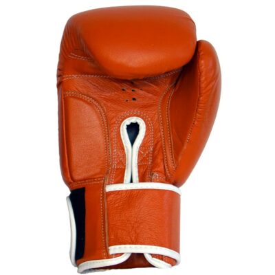 boxhandschuhe winner 2.0 in orange mit ergonomischem design und breitem klettverschluss.