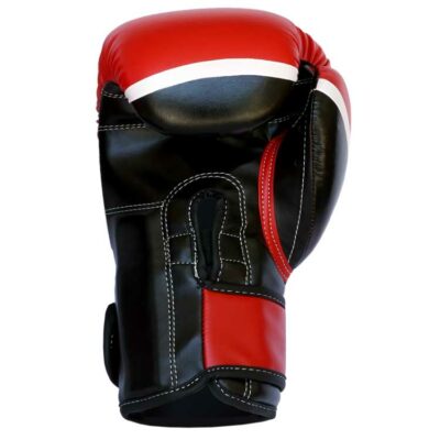 Boxhandschuhe Hybrid in Rot-Schwarz, hochwertiges Material für intensives Boxtraining.
