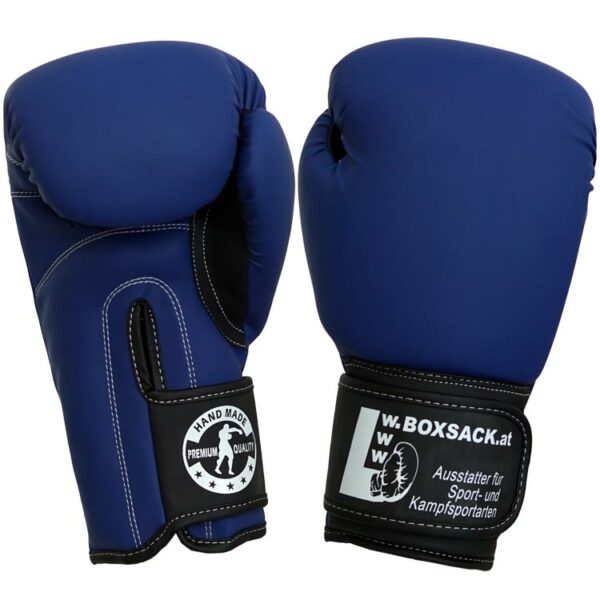 Blaue IMPACT PRO Boxhandschuhe mit ergonomischer Passform und breitem Klettverschluss, Österreich.