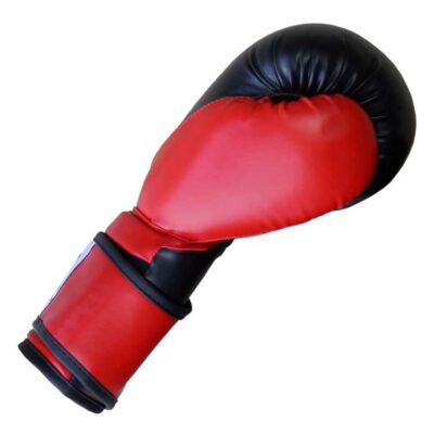 Boxhandschuhe TIGER BLACK and RED aus widerstandsfähigem Kunstleder Typ