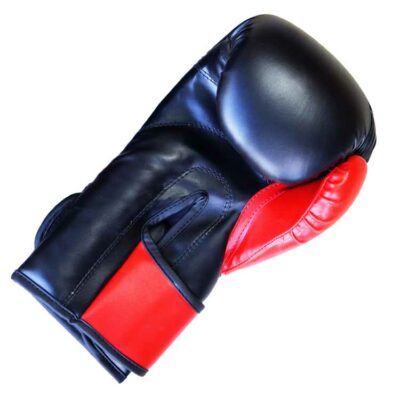 Boxhandschuhe TIGER BLACK and RED aus widerstandsfähigem Kunstleder Typ b