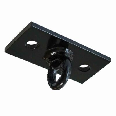 Boxsack Halterung mit 2 Löchern in Schwarz, aus robustem Stahl, ohne Zubehör, ideal für Österreich.