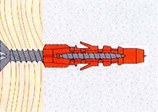 Schrauben Dübel und Unterlegscheiben für Boxsack Wand- und