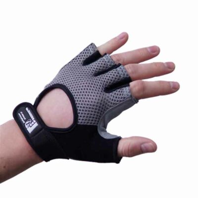 Flexible Gewichtheberhandschuhe Schwarz-Grau mit ergonomischer Passform für mehr Komfort beim Training.