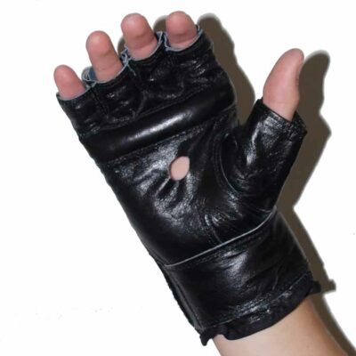 Sandsackhandschuhe Fight aus Rindsleder Fingerlos Typ c