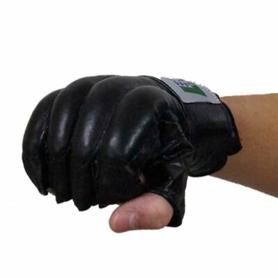 Sandsackhandschuhe Fight aus Rindsleder Fingerlos Typ b