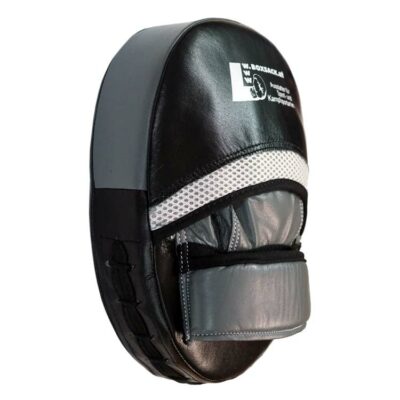 Seitenansicht der Pratzen AIR Style aus Leder mit ergonomischer Form und hochwertiger Verarbeitung.