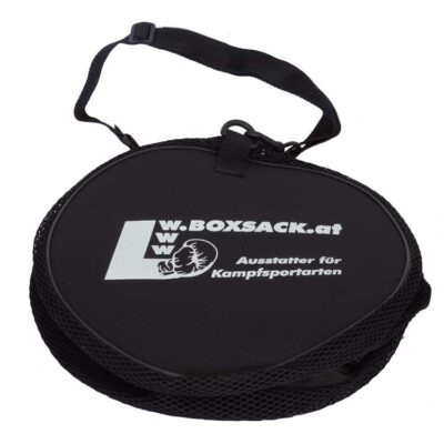 Faltbare Mesh-Sporttasche mit Logo-Aufdruck, kompakt und leicht zu transportieren.