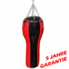 Hochwertiger Uppercut-Boxsack in rot-schwarzem Design mit 5 Jahren Garantie, speziell für Profi-Training geeignet.