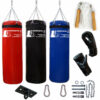 Boxsack Giga Paket mit gefülltem Boxsack, Handschuhen, Halterung und Springseil, 5 Jahre Garantie, perfekt für Österreich.