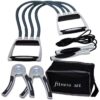 Komplettes Fitness-Set mit Expander, Handtrainern, Springseil und Aufbewahrungstasche für ein vielseitiges Workout.