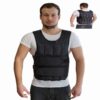 Gewichtsweste Typ STANDARD in Schwarz – robust und ergonomisch, ideal für Kraft- und Ausdauertraining.