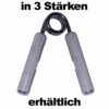 Hochwertige Handgrip-Fingerhantel aus Aluminium mit drei verschiedenen Widerstandsstufen.