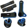 Aerobic- und Laufhantel-Set mit Hand-, Arm- und Bein-Gewichten in Blau-Schwarz für effektives Training.