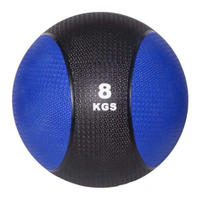 Medizinball mit 8 kg Gewicht und rutschfester Struktur für anspruchsvolle Workouts.