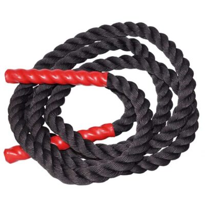 Funktionelles Fitness-Seil mit ergonomischen Enden für sicheres und effektives Training.