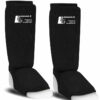Schienbeinschoner mit Ristschutz - elastisch - gepolstert-schwarz ( 1 Paar )