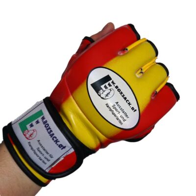 mma-handschuhe-leder-rot-gelb-fuer-grappling-und-mma