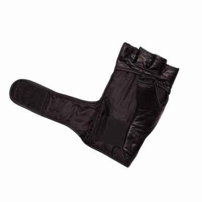 mma-handschuhe-schwarz-leder-stabiler-klettverschluss