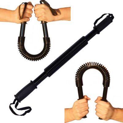 Königsfeder Biegehantel mit 60 cm Länge und 50 kg Widerstand für intensives Arm- und Brusttraining.