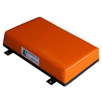 Wandschlagpolster in Orange, fĂĽr Wandmontage, ideal fĂĽr Studios, reiĂźfestes Material.