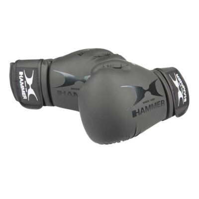 seitenansicht der boxhandschuhe hawk hammer boxing mit langlebiger mesh-polsterung und ergonomischem schnitt.