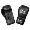 Trainingsboxhandschuhe aus hochwertigem PU-Material in Schwarz, perfekt für Fitness-Boxing.