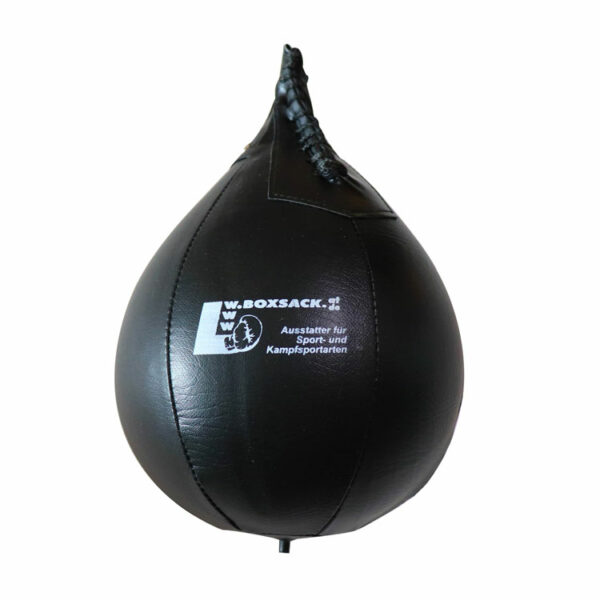 Boxbirne Speedball aus Kunstleder (Vinyl) in Schwarz, perfekt für Reaktions- und Boxtraining in Österreich.