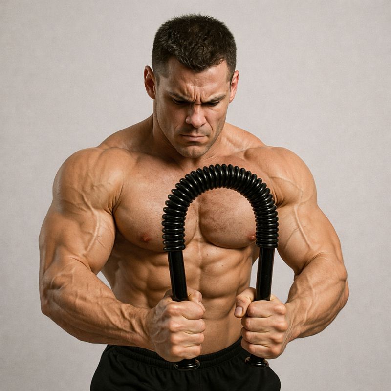 Profi Königsfeder Biegehantel 50 kg Beugekraft – Bild 2