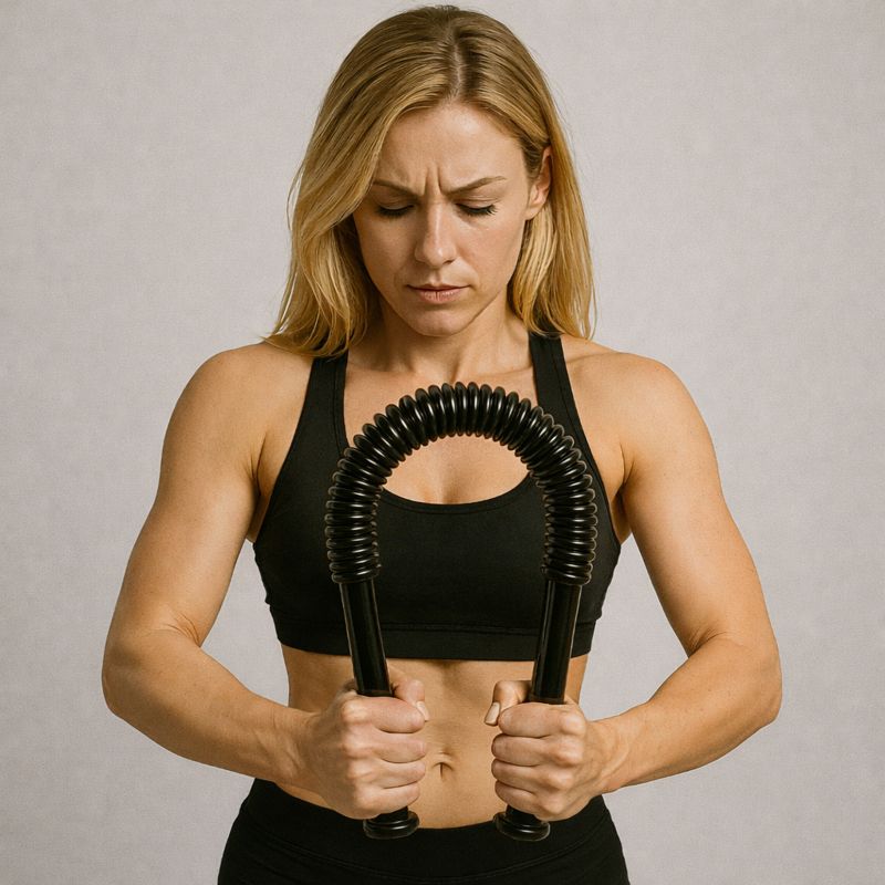 Profi Königsfeder Biegehantel 50 kg Beugekraft – Bild 4