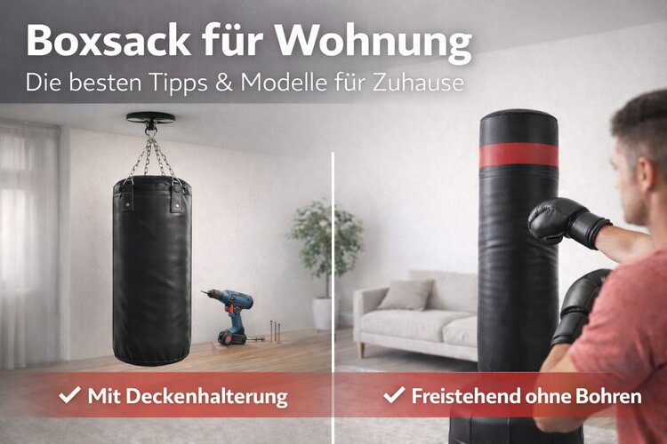 Boxsack für Wohnung mit Deckenmontage oder freistehendem Standboxsack für Zuhause